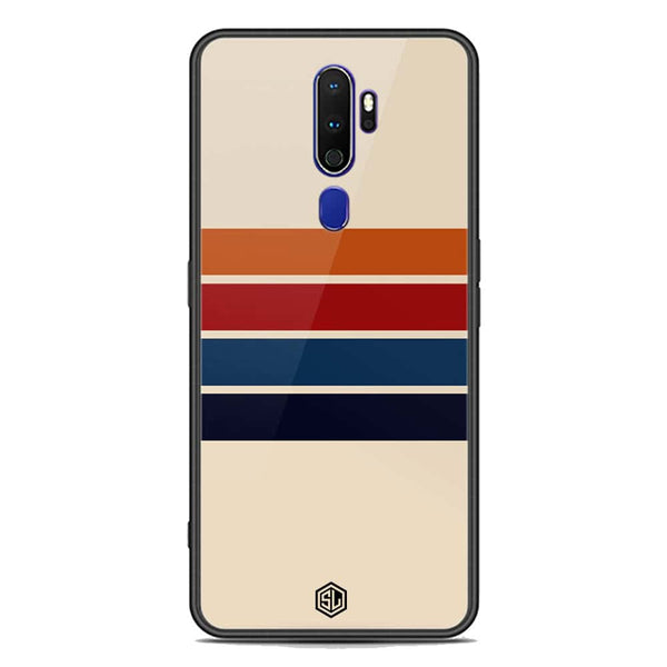 Retro Stripes Series Soft Phone Case - Premium Glass Case - Oppo A9 2020