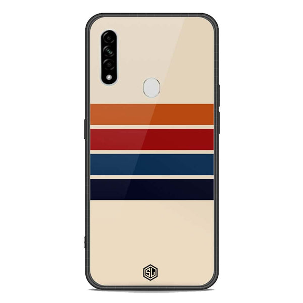 Retro Stripes Series Soft Phone Case - Premium Glass Case - Oppo A8