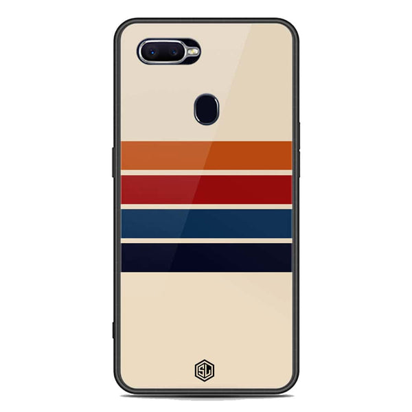 Retro Stripes Series Soft Phone Case - Premium Glass Case - Oppo A7x