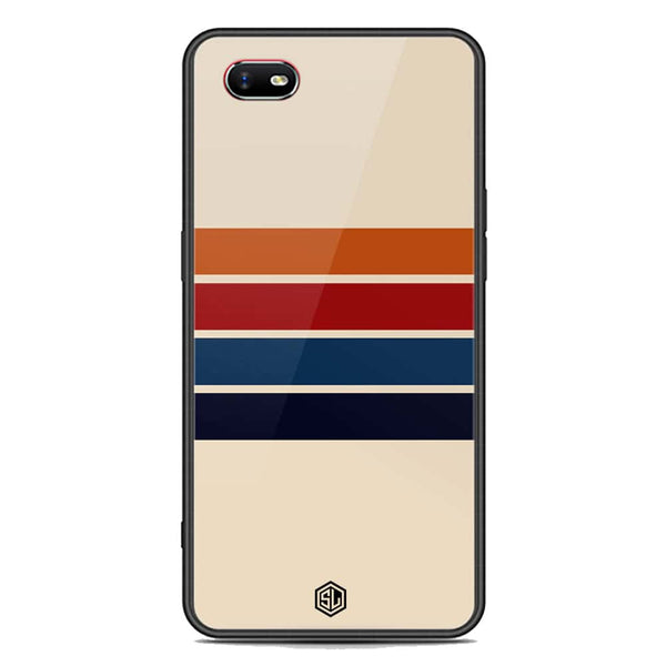 Retro Stripes Series Soft Phone Case - Premium Glass Case - Oppo A1k