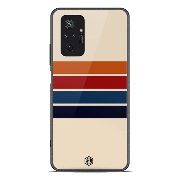 Retro Stripes Series Soft Phone Case - Premium Glass Case - Xiaomi Redmi Note 10 Pro Max