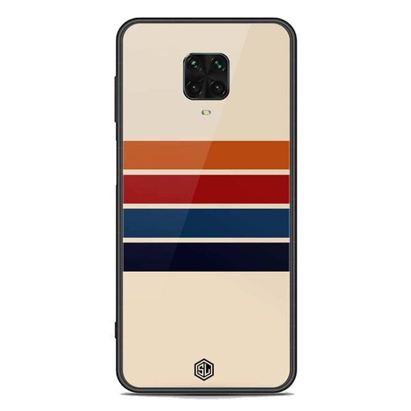 Retro Stripes Series Soft Phone Case - Premium Glass Case - Xiaomi Redmi Note 9 Pro