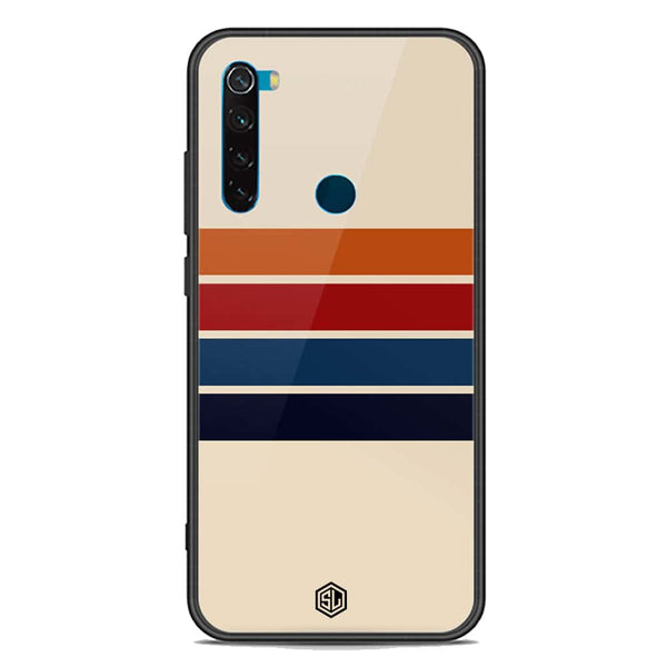 Retro Stripes Series Soft Phone Case - Premium Glass Case - Xiaomi Redmi Note 8 2021