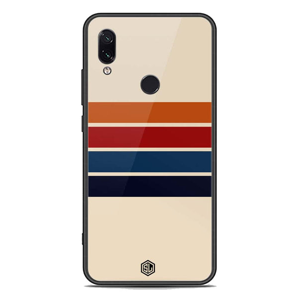 Retro Stripes Series Soft Phone Case - Premium Glass Case - Xiaomi Redmi Note 7 Pro