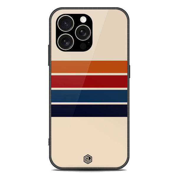 Retro Stripes Series Soft Phone Case - Premium Glass Case - iPhone 15 Pro
