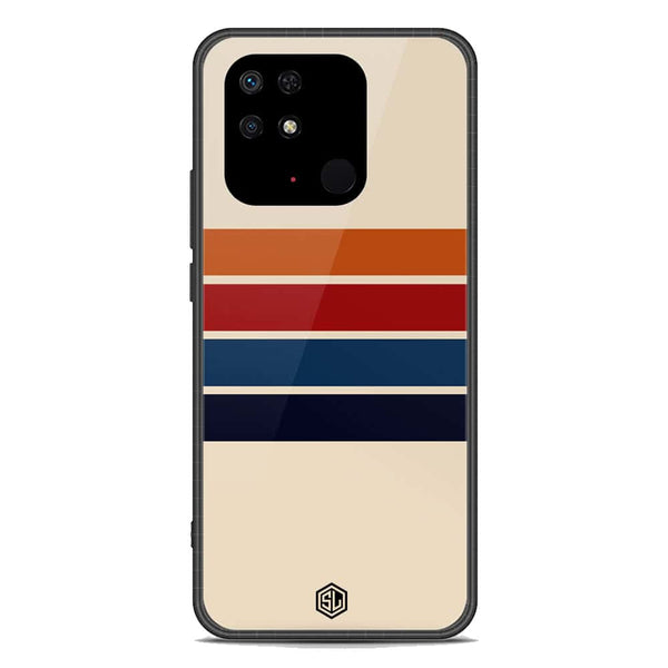 Retro Stripes Series Soft Phone Case - Premium Glass Case - Xiaomi Redmi 10C