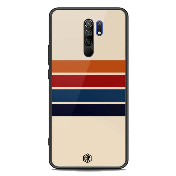 Retro Stripes Series Soft Phone Case - Premium Glass Case - Xiaomi Redmi 9 Prime