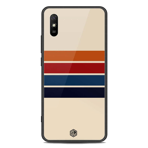 Retro Stripes Series Soft Phone Case - Premium Glass Case - Xiaomi Redmi 9A