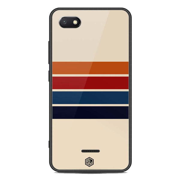 Retro Stripes Series Soft Phone Case - Premium Glass Case - Xiaomi Redmi 6A