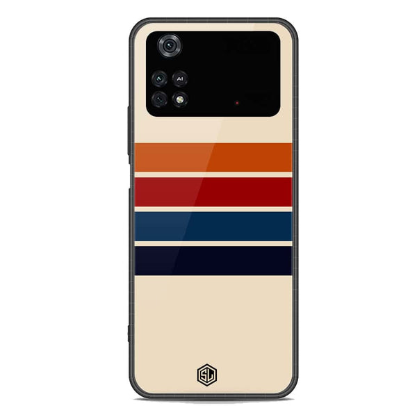 Retro Stripes Series Soft Phone Case - Premium Glass Case - Xiaomi Poco M4 Pro 5G