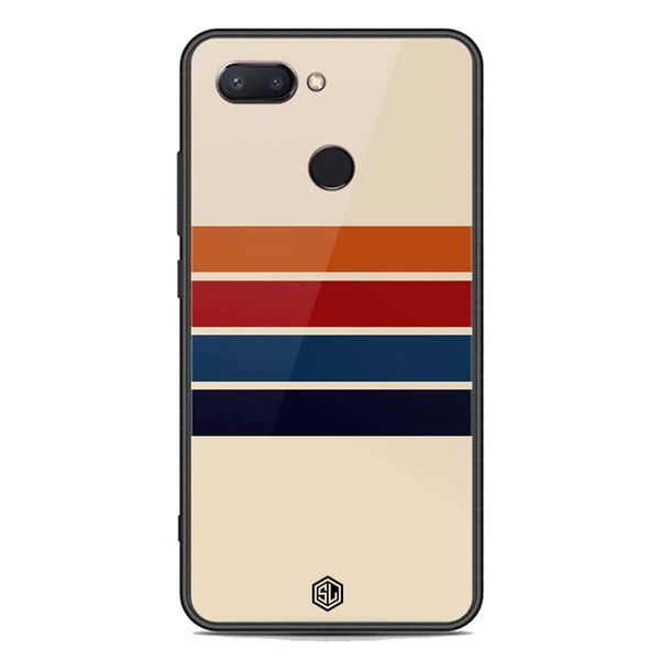 Retro Stripes Series Soft Phone Case - Premium Glass Case - Xiaomi Mi 8 Lite