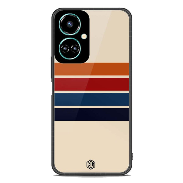 Retro Stripes Series Soft Phone Case - Premium Glass Case - Tecno Camon 19