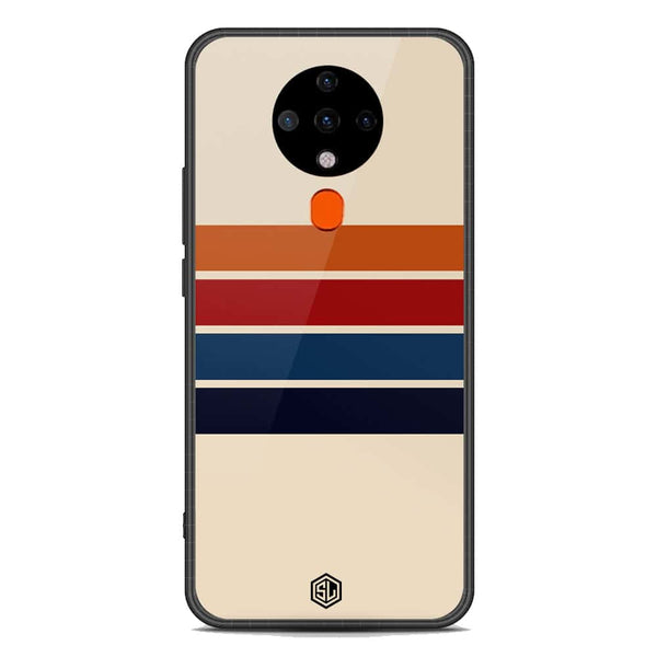 Retro Stripes Series Soft Phone Case - Premium Glass Case - Tecno Spark 6