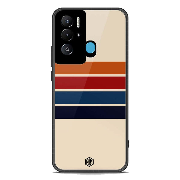 Retro Stripes Series Soft Phone Case - Premium Glass Case - Tecno Pova Neo
