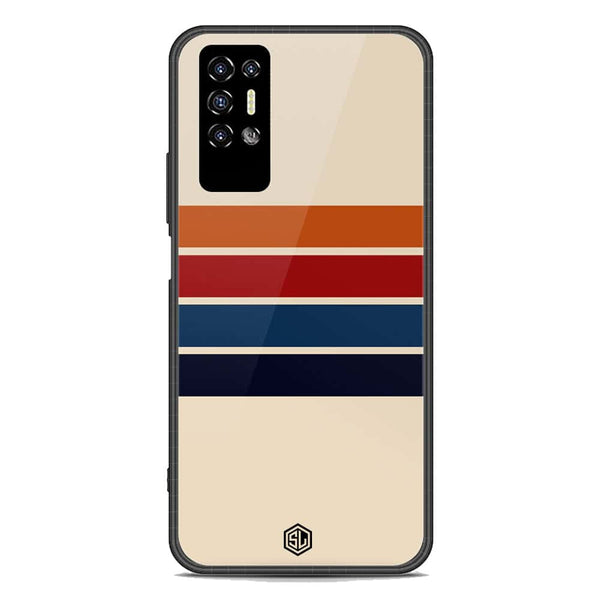 Retro Stripes Series Soft Phone Case - Premium Glass Case - Tecno Pova 2