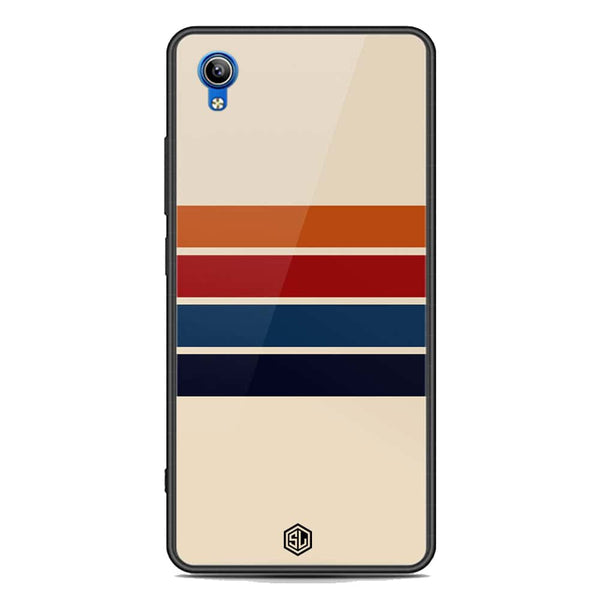 Retro Stripes Series Soft Phone Case - Premium Glass Case - Vivo Y91i