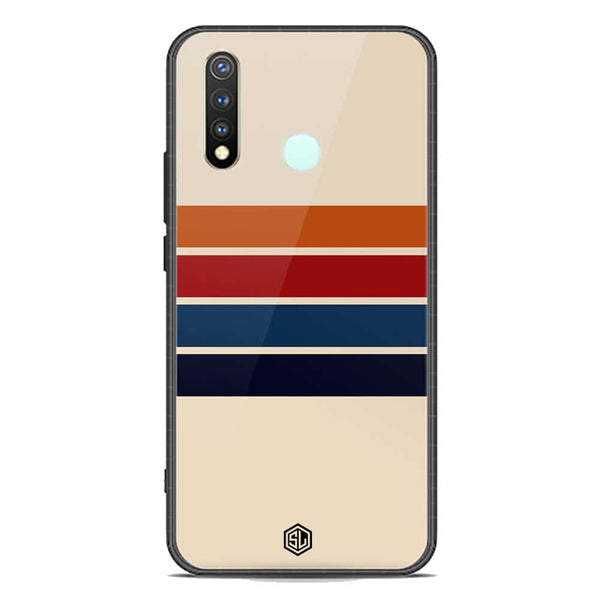 Retro Stripes Series Soft Phone Case - Premium Glass Case - Vivo Y19