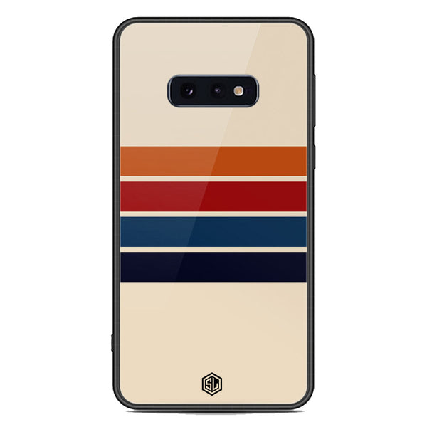 Retro Stripes Series Soft Phone Case - Premium Glass Case - Samsung Galaxy S10e