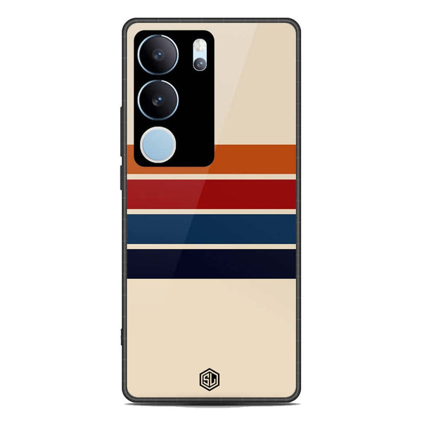 Retro Stripes Series Soft Phone Case - Premium Glass Case - Vivo V29