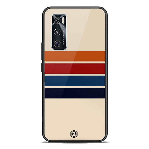 Retro Stripes Series Soft Phone Case - Premium Glass Case - Vivo V20 SE