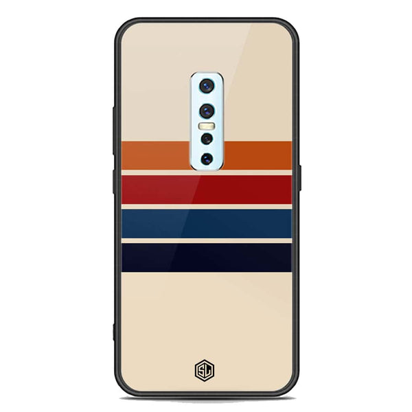 Retro Stripes Series Soft Phone Case - Premium Glass Case - Vivo V17 Pro