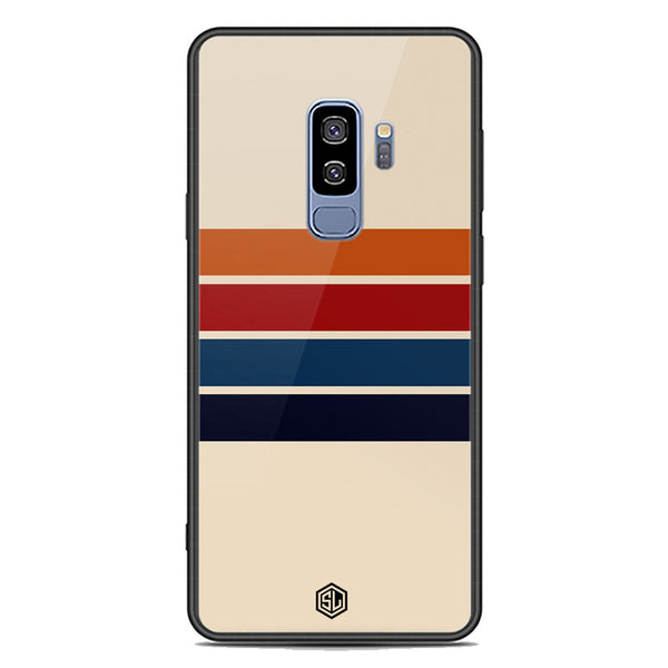 Retro Stripes Series Soft Phone Case - Premium Glass Case - Samsung Galaxy S9 Plus