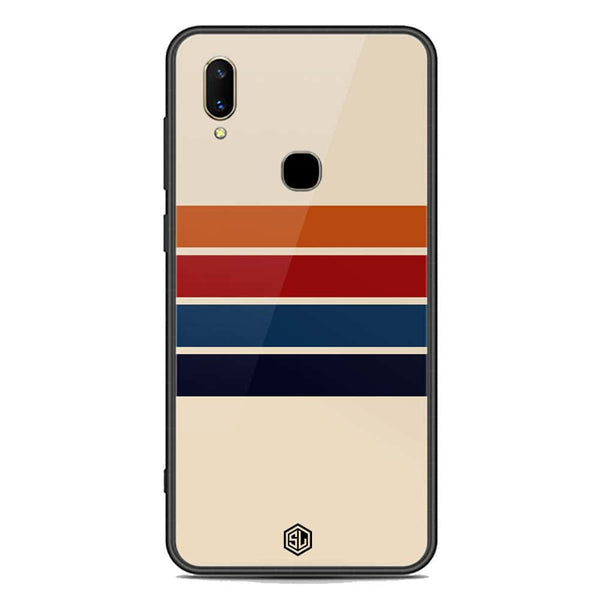 Retro Stripes Series Soft Phone Case - Premium Glass Case - Vivo V11 Pro