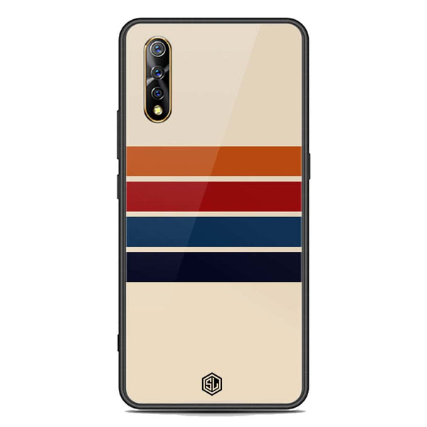 Retro Stripes Series Soft Phone Case - Premium Glass Case - Vivo S1