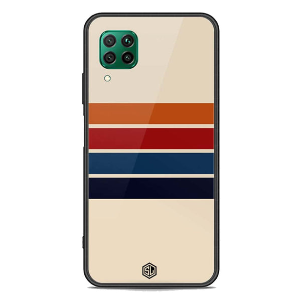Retro Stripes Series Soft Phone Case - Premium Glass Case - Huawei P40 lite