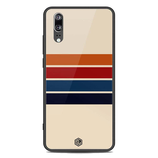 Retro Stripes Series Soft Phone Case - Premium Glass Case - Huawei P20
