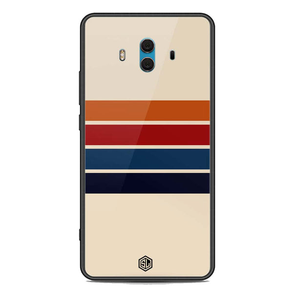 Retro Stripes Series Soft Phone Case - Premium Glass Case - Huawei Mate 10