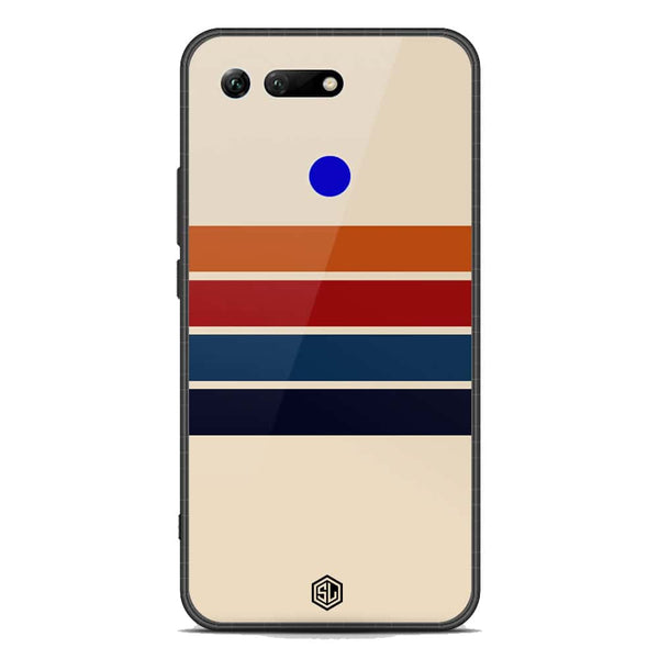 Retro Stripes Series Soft Phone Case - Premium Glass Case - Huawei Honor View 20