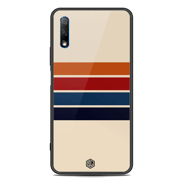 Retro Stripes Series Soft Phone Case - Premium Glass Case - Honor 9x