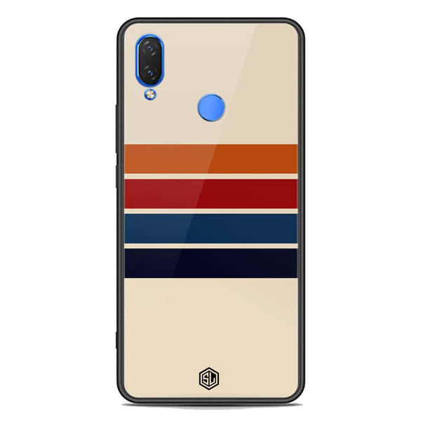 Retro Stripes Series Soft Phone Case - Premium Glass Case - Huawei Honor 8C