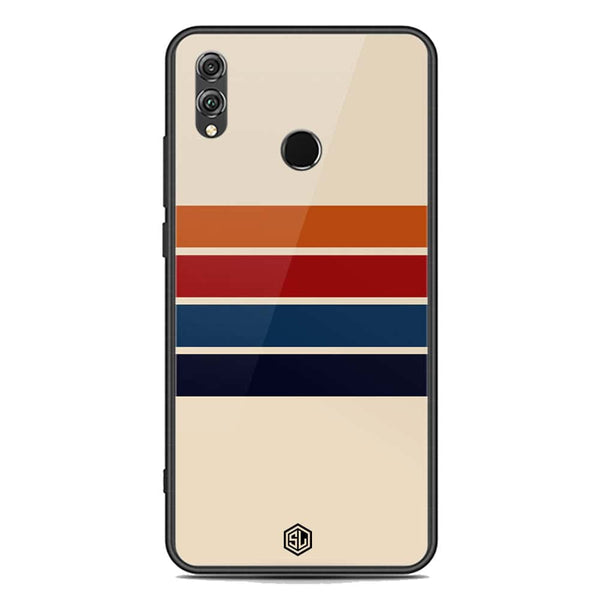 Retro Stripes Series Soft Phone Case - Premium Glass Case - Huawei Honor 8X