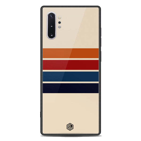 Retro Stripes Series Soft Phone Case - Premium Glass Case - Samsung Galaxy Note 10 Plus