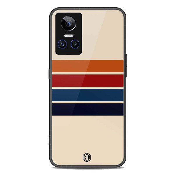 Retro Stripes Series Soft Phone Case - Premium Glass Case - Realme GT Neo 3