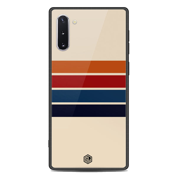 Retro Stripes Series Soft Phone Case - Premium Glass Case - Samsung Galaxy Note 10