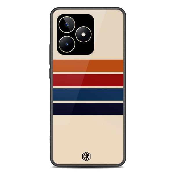 Retro Stripes Series Soft Phone Case - Premium Glass Case - Realme C53