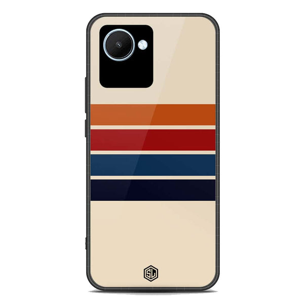 Retro Stripes Series Soft Phone Case - Premium Glass Case - Realme C30