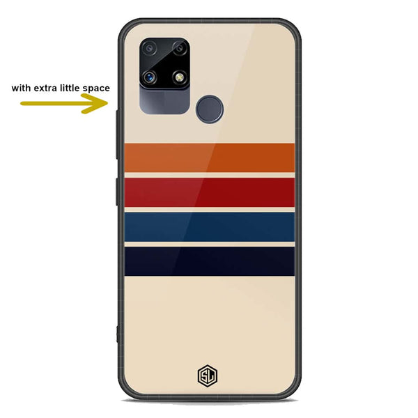 Retro Stripes Series Soft Phone Case - Premium Glass Case - Realme C25s