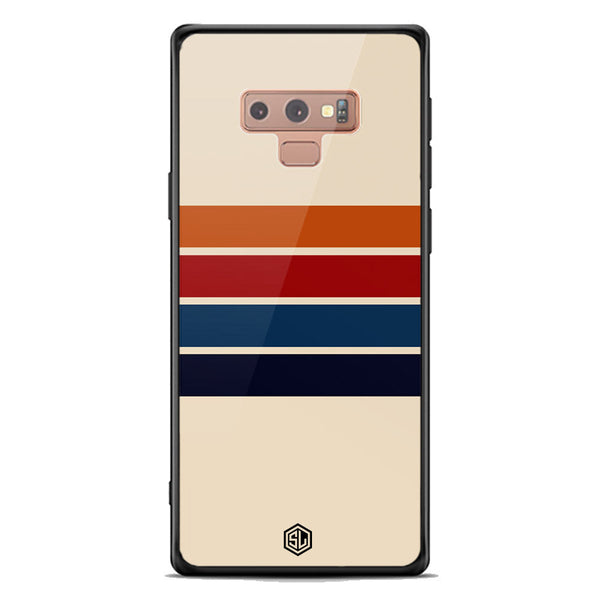 Retro Stripes Series Soft Phone Case - Premium Glass Case - Samsung Galaxy Note 9
