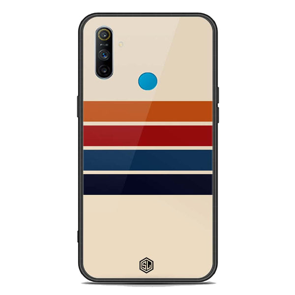 Retro Stripes Series Soft Phone Case - Premium Glass Case - Realme C3