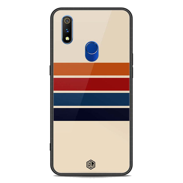 Retro Stripes Series Soft Phone Case - Premium Glass Case - Realme 3 Pro