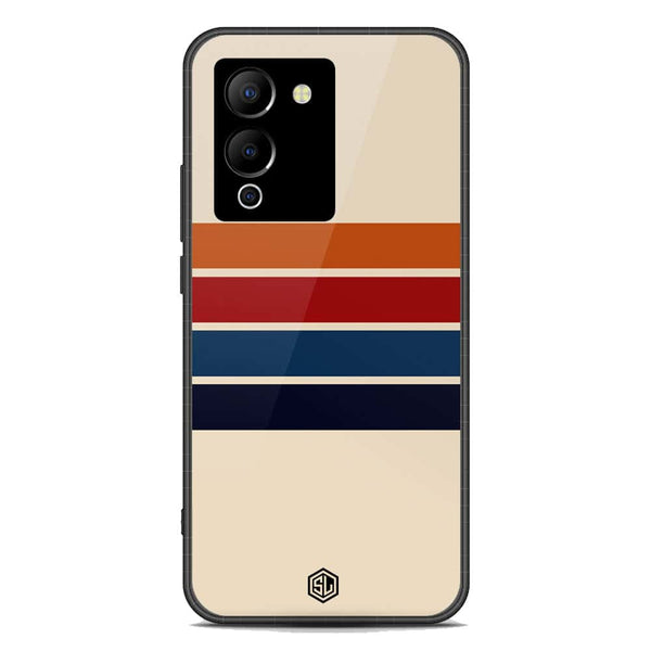 Retro Stripes Series Soft Phone Case - Premium Glass Case - Infinix Note 12 G96