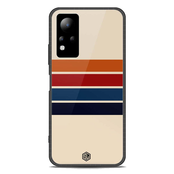 Retro Stripes Series Soft Phone Case - Premium Glass Case - Infinix Note 11
