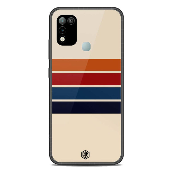Retro Stripes Series Soft Phone Case - Premium Glass Case - Infinix Hot 10 Play