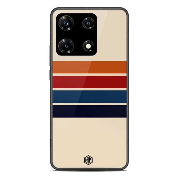 Retro Stripes Series Soft Phone Case - Metal Case - Infinix Note 30 Pro
