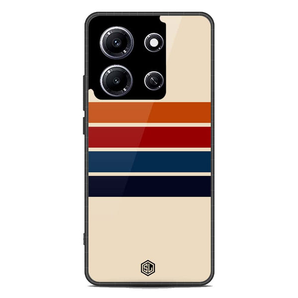 Retro Stripes Series Soft Phone Case - Metal Case - Infinix Note 30i