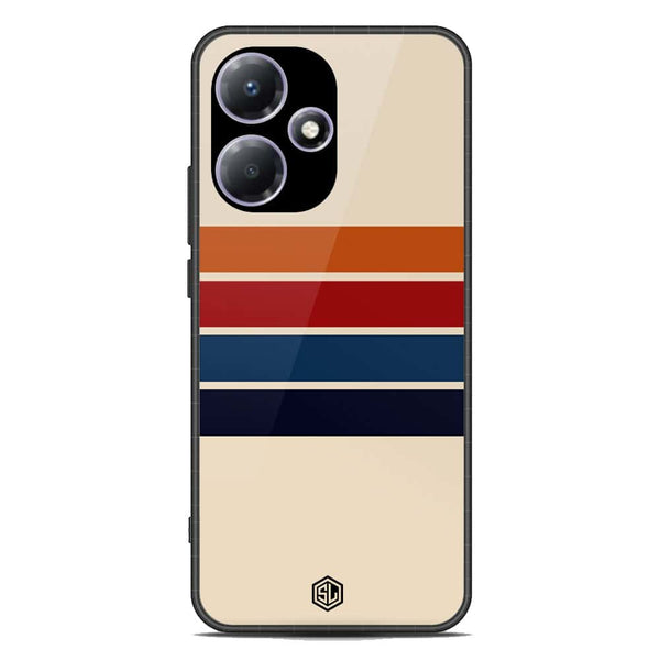 Retro Stripes Series Soft Phone Case - Metal Case - Infinix Hot 30 Play